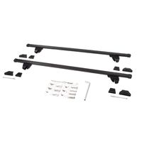 Багажник на рейлинги Amos Alfa для BMW X3 E83 КРОССОВЕР 2004-2010 5 дв., с прямоугольными дугами 130 см в пластике