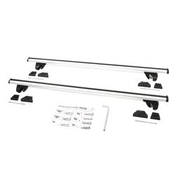 Багажник на рейлинги Amos Alfa для MITSUBISHI PAJERO PININ КРОССОВЕР 2000-2005 5 дв., с аэродинамическими дугами 55 мм х 120 см без замка