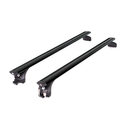 Багажник Amos BOSS для SUBARU FORESTER КРОССОВЕР 1997-2002 5 дв., с черными крыловидными дугами 80 мм х 120 см, с 2 замками