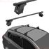 Багажник на крышу для HYUNDAI SANTA FE IV TM 2018- с низкими рейлингами, с дугами 1,2м прямоугольными, на интегрированные рейлинги Lux фото 5 заказать - Интернет-магазин Msk-Auto.com