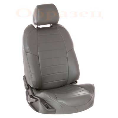 Чехлы из экокожи Peugeot 308 2007- ХЭТЧБЕК, серый/серый Чехлы из экокожи Peugeot 308 2007- ХЭТЧБЕК, серый/серый