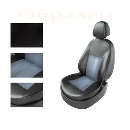 Авточехлы для NISSAN QASHQAI 2006-2014 5 мест, чёрный/светло-серый/серый