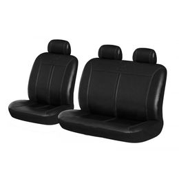 Чехлы на сиденья искусственная кожа «BUFFALO VAN», чёрный/чёрный, универсальные, 10046