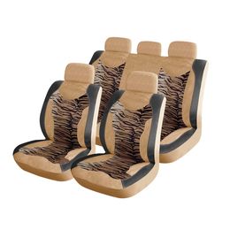 Чехлы на сиденья искусственная кожа/искусственный мех «SAFARI», тигр, универсальные, 10245
