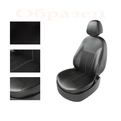 Авточехлы для FIAT ALBEA 2002-2012, чёрный/чёрный/бежевый Авточехлы для FIAT ALBEA 2002-2012, чёрный/чёрный/бежевый