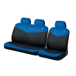 Чехлы на сиденья трикотаж «RONDO-VAN», синий/чёрный, универсальные, 10400