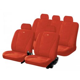 Чехлы на сиденья трикотаж «CRUISE», красный/красный/красный, универсальные, 10325