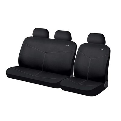 Чехлы на сиденья трикотаж «RONDO-VAN», чёрный, универсальные, 10399