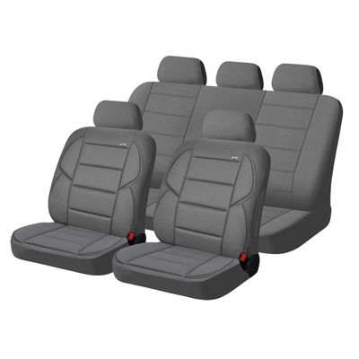 Чехлы на сиденья трикотаж «SUPER TWEED», светло-серый, универсальные, 10434