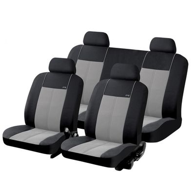 Чехлы на сиденья трикотаж «MASTER», чёрный/светло-серый, универсальные, 10353