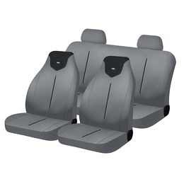 Чехлы на сиденья трикотаж «ARRIS», чёрный/серый, универсальные, 10548