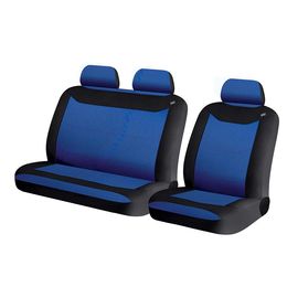 Чехлы на сиденья трикотаж «SCORPIO VAN», чёрный/синий, универсальные, 10678