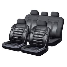 Чехлы на сиденья комбинированные «GTR PREMIUM», чёрный/серый/серый, универсальные, 10525