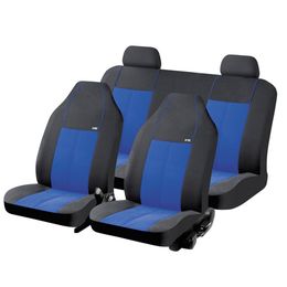 Чехлы на сиденья трикотаж «ACTIVE», чёрный/синий, универсальные, 10310
