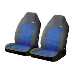 Чехлы на сиденья водоотталкивающая ткань «EXPLORER FRONT», чёрный/синий, универсальные, 10079