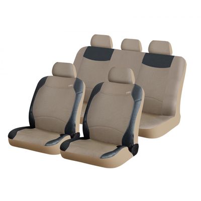 Чехлы на сиденья комбинированные «TWEED», бежевый, универсальные, 10254