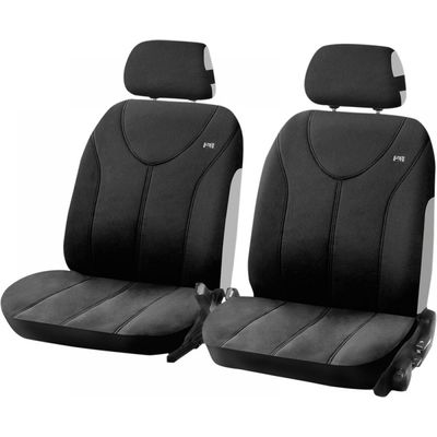 Чехлы на сиденья трикотаж «TROPHY FRONT», чёрный/чёрный, универсальные, 10288