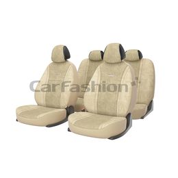 Чехлы на автомобильные сиденья COMFORT комплект, велюр букле, бежевый, бежевый