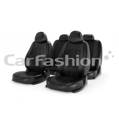 Чехлы на автомобильные сиденья RANGER комплект, экокожа, чёрный, чёрный, бежевый