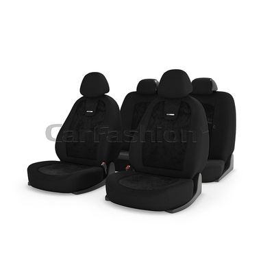Чехлы на автомобильные сиденья COLOMBO комплект, алькантара, чёрный, чёрный, чёрный