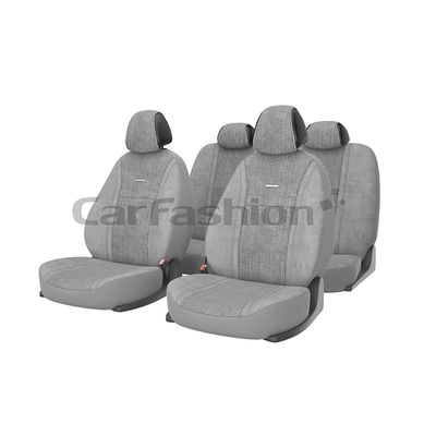 Чехлы на автомобильные сиденья COMFORT комплект, велюр букле, светло-серый, светло-серый