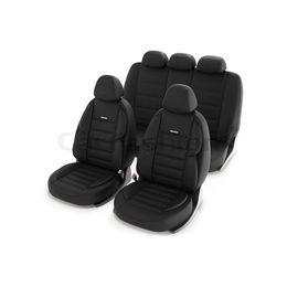 Чехлы на автомобильные сиденья GROSS комплект, трикотаж, чёрный, чёрный, тёмно-серый