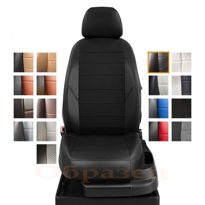 Чехлы на сиденья RENAULT DUSTER SANDERO 2011-2014 из экокожи, 40/60 задняя спинка раздельная