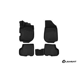 Коврики 3D в салон для RENAULT SANDERO ХЭТЧБЕК 2016-, с ручкой для дистанционного открытия лючка бензобака