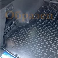 Коврик в багажник для SKODA RAPID 2012- 2020-, VW POLO VI 2020-, с выемками под перегородки, полиуретан