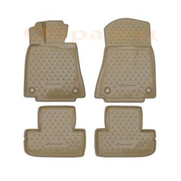 Коврики в салон для LEXUS ES V 2010-2012, полиуретан, бежевые