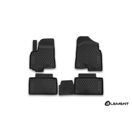 Коврики в салон ZOTYE T600 2015-, полиуретан, чёрные