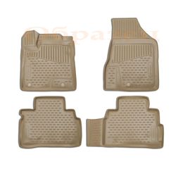 Коврики 3D в салон для MERCEDES-BENZ B-CLASS W246 2011-, полиуретан, бежевые