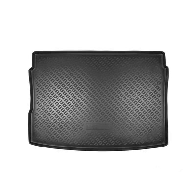 Коврик в багажник для Seat Arona (2017-) (на верхнюю полку) Полиуретан Чёрный