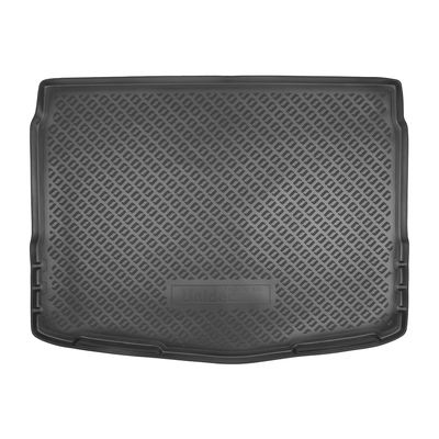Коврик в багажник Nissan Qashqai J11 (2014-) / Qashqai J11 (2019-) (с полноразмерной запаской 17 Ал) Полиуретан Чёрный