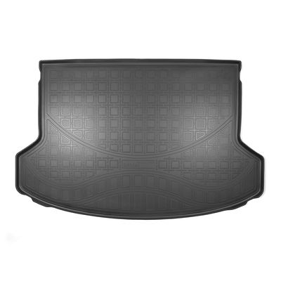 Коврик в багажник для Kia Seltos (2020-) (без сабвуфера) Полиуретан Чёрный