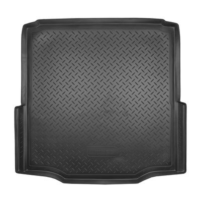 Коврик в багажник для Skoda Superb (2008-) Полиуретан Чёрный