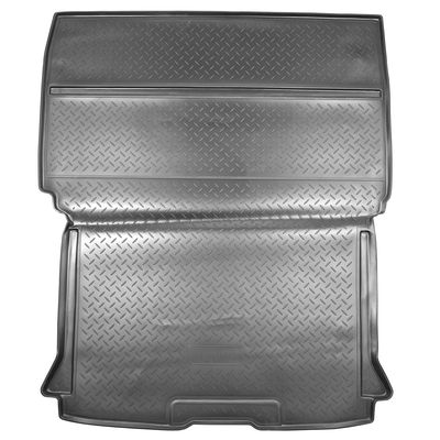 Коврик в багажник для Citroen Berlingo (MF) (1996-) / Peugeot Partner (M49/M59) (1997-) (фургон) Полиуретан Чёрный