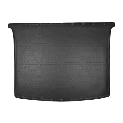 Коврик в багажник для Volkswagen Caddy III (2004-2015) / IV (2015-) (2 задн. сдвижные двери, подъемнная задн. дверь) Полиуретан Чёрный