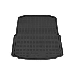 Коврик в багажник для Skoda Octavia III (A7) III (A7) Рестайлинг лифтбек 2013-2023, без карманов, пластиковый коврик багажника