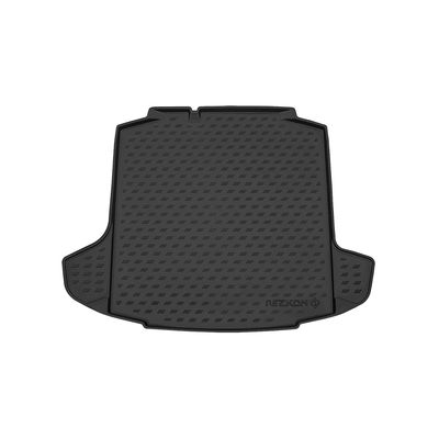 Коврик в багажник для Volkswagen Polo VI лифтбек 2020-2022, с карманами, полиуретановый коврик багажника