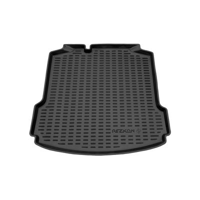 Коврик в багажник для Volkswagen Polo VI лифтбек 2020-2022, без карманов, пластиковый коврик багажника