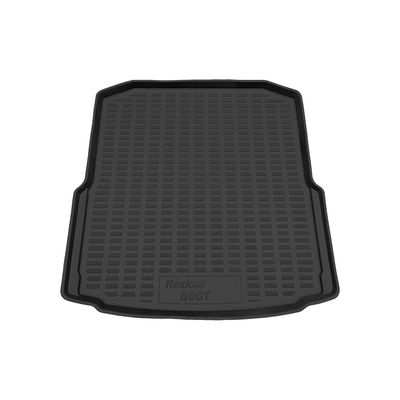 Коврик в багажник для Skoda Octavia III (A7) III (A7) Рестайлинг лифтбек 2013-2023, без карманов, полиуретановый коврик багажника
