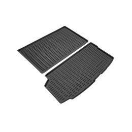 Коврик в багажник для Volvo XC90 II II Рестайлинг 1 II Рестайлинг 2 внедорожник 5 дв. 2014-, 5 мест, две части, пластиковый коврик багажника