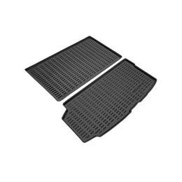 Коврик в багажник для Volvo XC90 II II Рестайлинг 1 II Рестайлинг 2 внедорожник 5 дв. 2014-, 5 мест, две части, полиуретановый коврик багажника