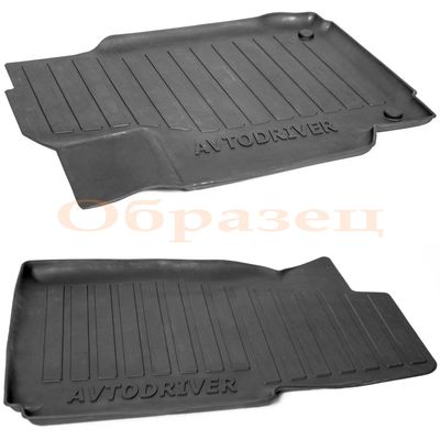 Коврики в салон, резиновые с бортиком для Renault Fluence, 2010-2013 евроборт, 2 передних