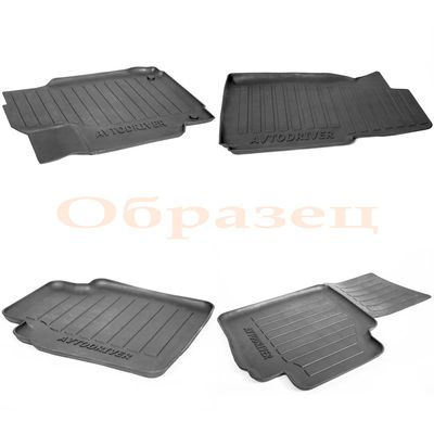 Коврики в салон, резиновые с бортиком для Renault Fluence, 2010-2013 евроборт