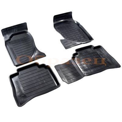 Коврики в салон, резиновые с бортиком для Volkswagen Golf 6, 2008-2012