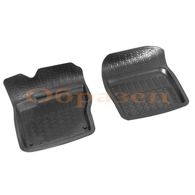 Коврики в салон, резиновые с бортиком для Toyota Corolla, 2013-, 2 передних