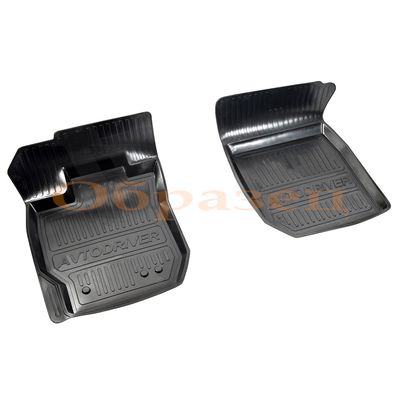 Коврики в салон, резиновые с бортиком для ВАЗ 2110/Богдан, 1996-, 2 передних