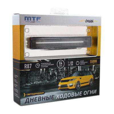 Светодиодные дневные ходовые огни MTF Light серия "URBAN" 12В, 20Вт, 5500К, E4, ECE R87, комплект
